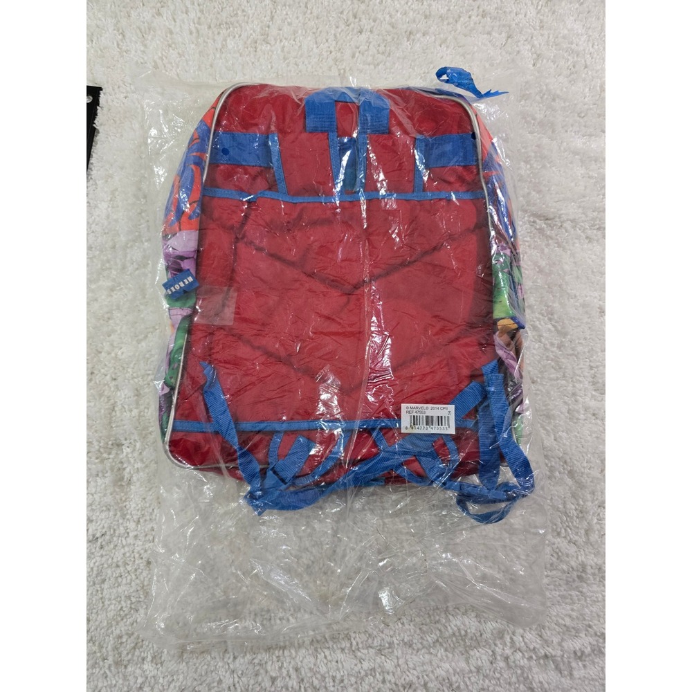 Marvel Heroes Backpack Red Spider-Man Iron Man Hulk Comic Book School Bag - Picture 12 of 13